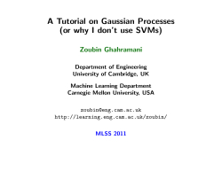 A Tutorial on Gaussian Processes (or why I don’t use SVMs)