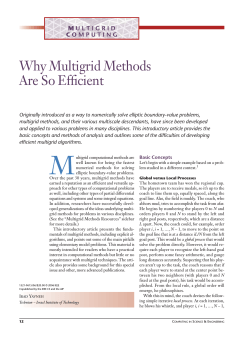 Why Multigrid Methods Are So Efﬁcient