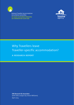 Why Travellers leave Traveller-specific accommodation? a research report KW Research &amp; Associates