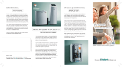 innovations. the fuel cell Vaillant affords more