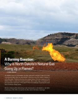 A burning Question: why is North dakota’s Natural gas