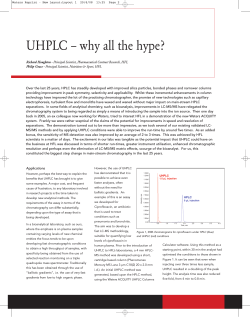 UHPLC – why all the hype?