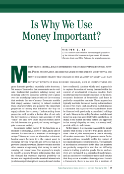 Is Why We Use Money Important?