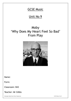 Moby ‘Why Does My Heart Feel So Bad’ From Play