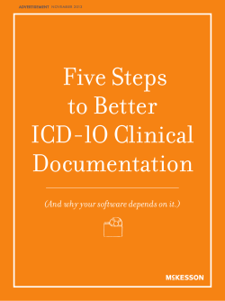 Five Steps to Better ICD-lO Clinical Documentation