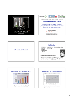 Applied common sense why (things SAS can learn from the lessons that