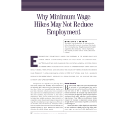 Why Minimum Wage Hikes May Not Reduce Employment
