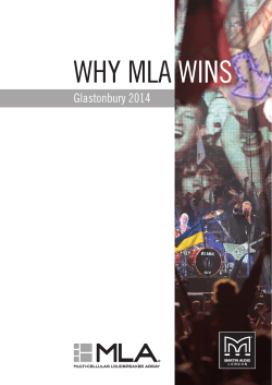 WHY MLA WINS Glastonbury 2014