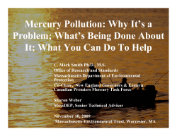 Mercury Pollution: Why It’s a Mercury Pollution: Why It s a