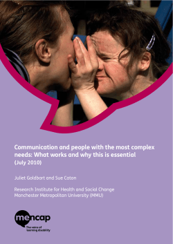Communication and people with the most complex (July 2010)