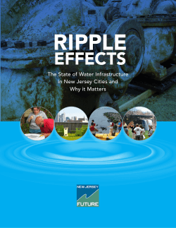 The State of Water Infrastructure in New Jersey Cities and