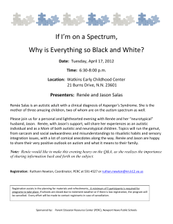 If I’m on a Spectrum,   Why is Everything so Black and White?  Presenters: Date: