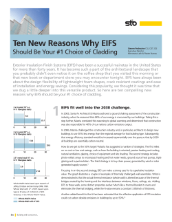 Ten New Reasons Why EIFS