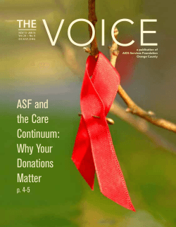 VOICE ASF and the Care Continuum: