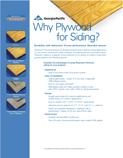 Why Plywood for Siding? Durability with distinction. Proven performance. Beautiful choices.