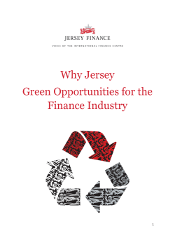 Why Jersey Green Opportunities for the Finance Industry