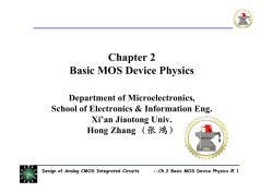 Chapter 2 Basic MOS Device Physics