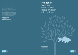 The f ish in the tree:  About the Driver Youth Trust