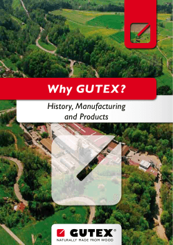 Why GUTEX ? History, Manufacturing and Products 1