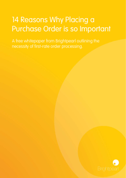 14 Reasons Why Placing a Purchase Order is so Important
