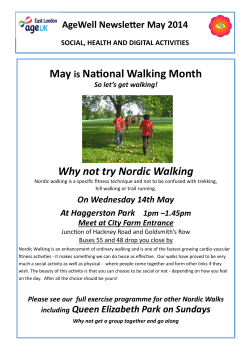 May National Walking Month Why not try Nordic Walking