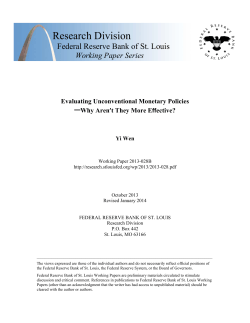 Research Division Federal Reserve Bank of St. Louis ─