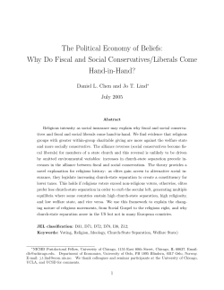 The Political Economy of Beliefs: Hand-in-Hand?