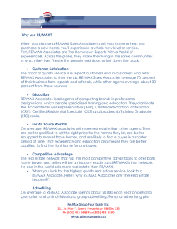Why use RE/MAX?