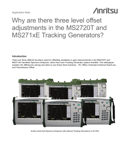 Why are there three level offset adjustments in the MS2720T and