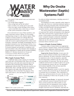 Why Do Onsite Wastewater (Septic) Systems Fail?