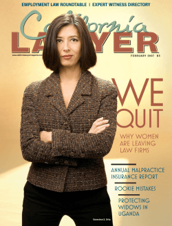 Why Women Are Leaving Law Firms Annual Malpractice