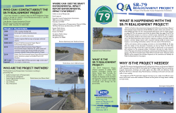 WHO CAN I CONTACT ABOUT THE SR-79 REALIGNMENT PROJECT? ENVIRONMENTAL IMPACT