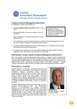 LaSalle Investment Management (Securities)