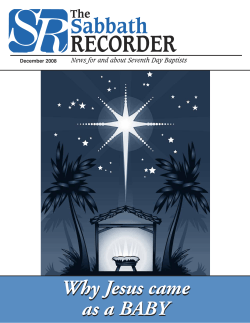 Why Jesus came as a BABY December 2008