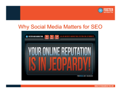 Why Social Media Matters for SEO
