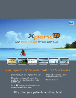 New! Xperio UV Superior Polarized Sun Lenses