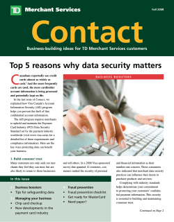Contact C Top 5 reasons why data security matters