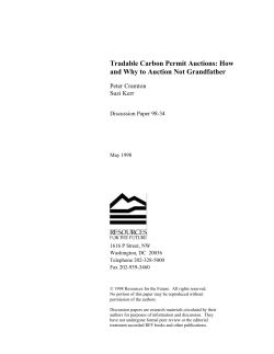 Tradable Carbon Permit Auctions: How and Why to Auction Not Grandfather
