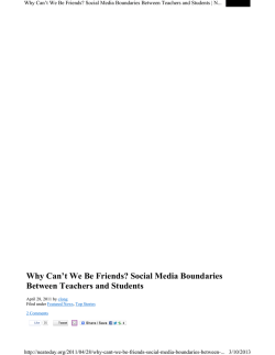 Sunday, March 10, 2013 &bull; ◦