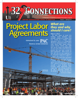 Project Labor Agreements PAC What are