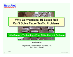 M R  Why Conventional Hi-Speed Rail