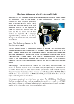 Why choose UV Laser over other Wire Marking Methods?