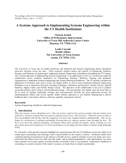 Proceedings of the 2012 International Conference on Industrial Engineering and... Istanbul, Turkey, July 3 – 6, 2012