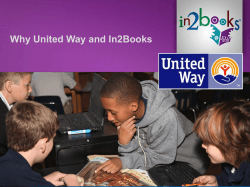 Why United Way and In2Books
