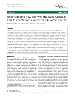Understanding how and why the Gene Ontology Open Access