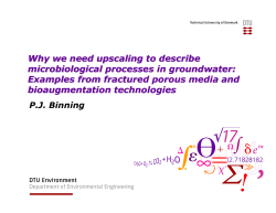 Why we need upscaling to describe microbiological processes in groundwater: