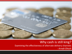 Why cash is still king?  - Arnab Ghosh