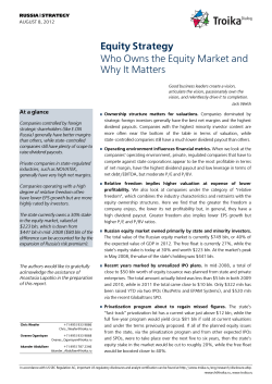 Equity Strategy Who Owns the Equity Market and Why It Matters