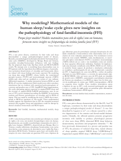 Why modeling? Mathematical models of  the
