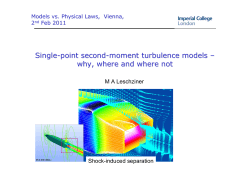 Single - point second moment turbulence models